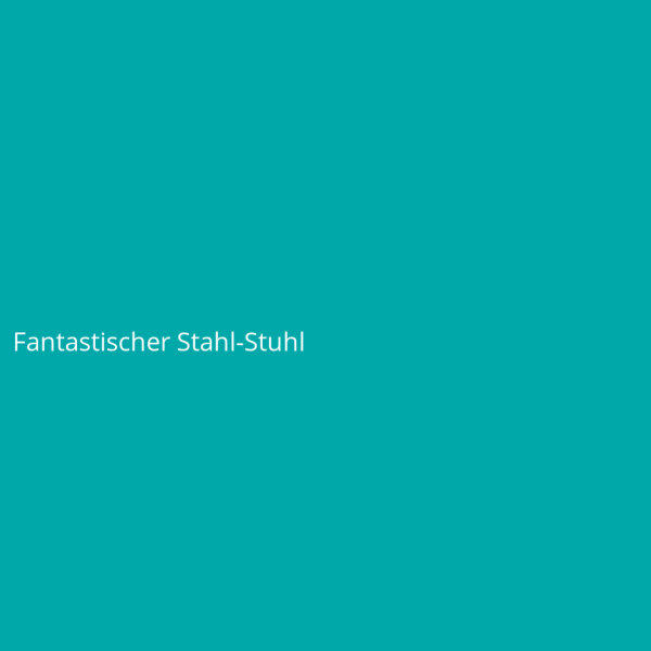 Fantastischer Stahl-Stuhl