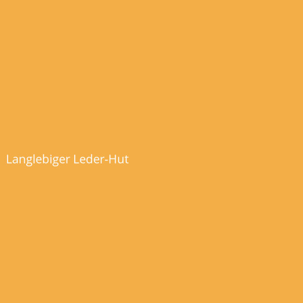 Langlebiger Leder-Hut