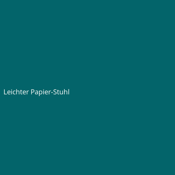 Leichter Papier-Stuhl