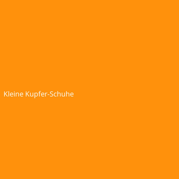 Kleine Kupfer-Schuhe