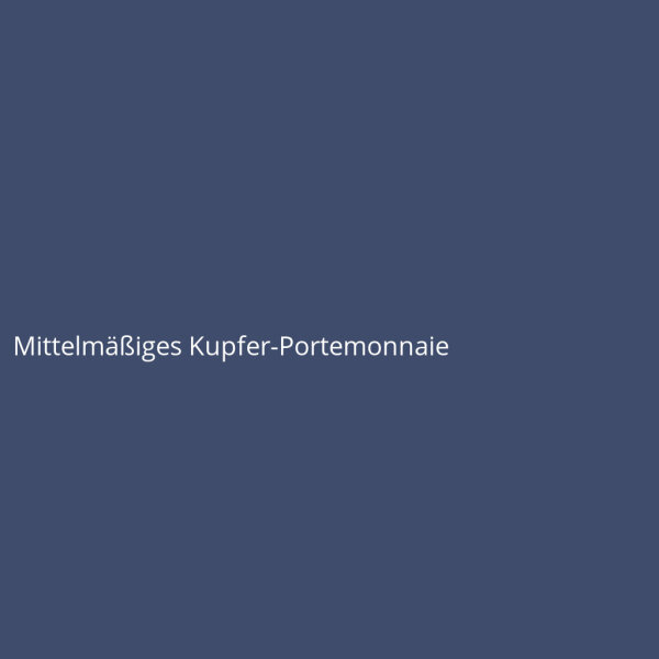 Mittelm&auml;&szlig;iges Kupfer-Portemonnaie