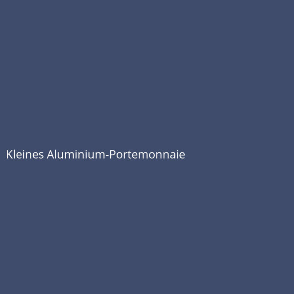 Kleines Aluminium-Portemonnaie