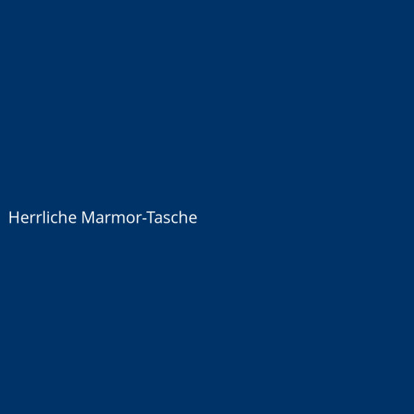 Herrliche Marmor-Tasche